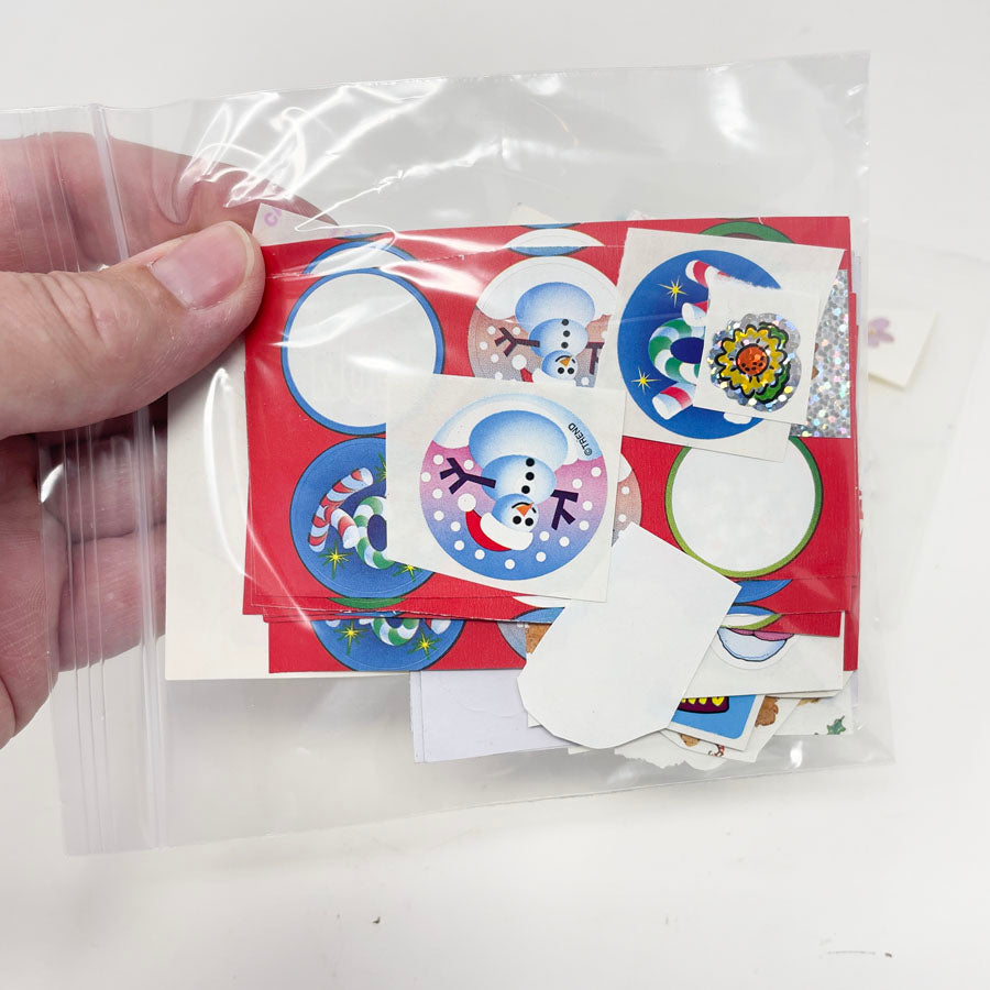 5" x 5" Assorted Bags of Kids Stickers/Cut
