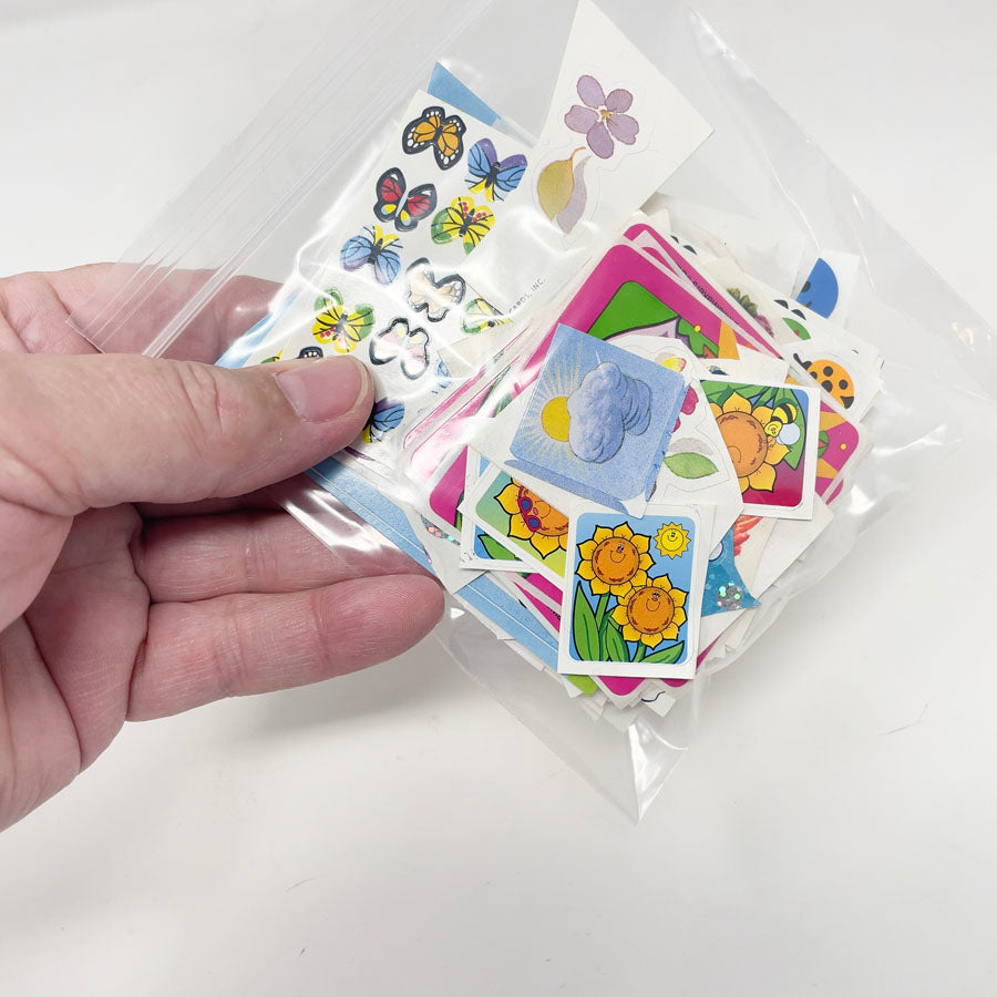 5" x 5" Assorted Bags of Kids Stickers/Cut