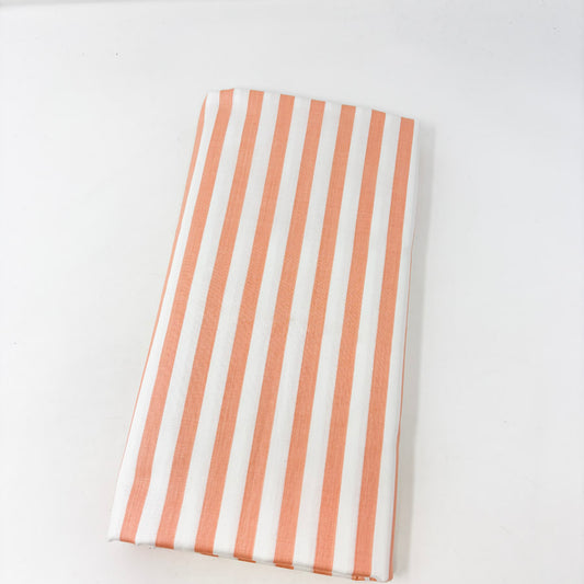 3 Yds 56" Pink Striped Silky Cotton Fabric