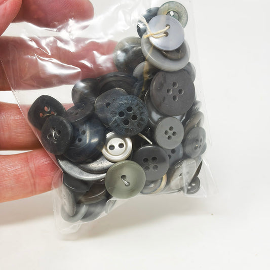Black and Gray Button Bundle