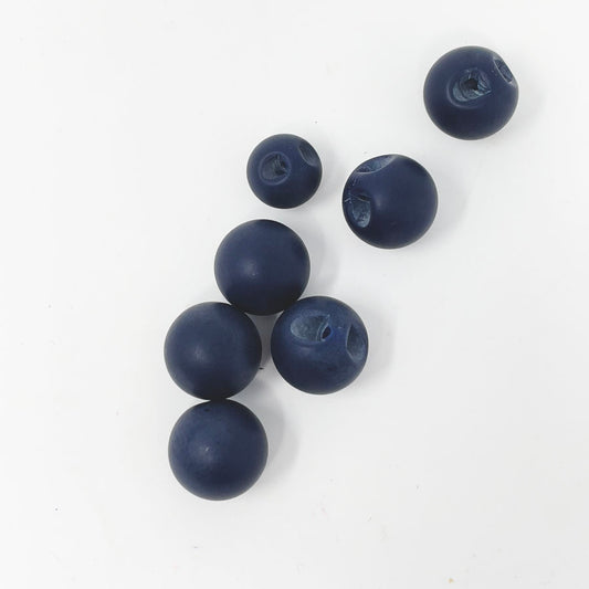 Deep Blue Wood Small Button Pack