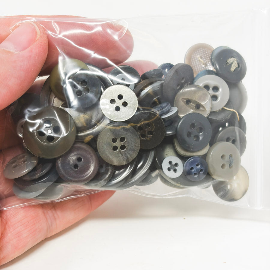Black and Gray Button Bundle