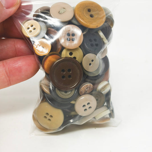 Brown and Tan Button Bundle