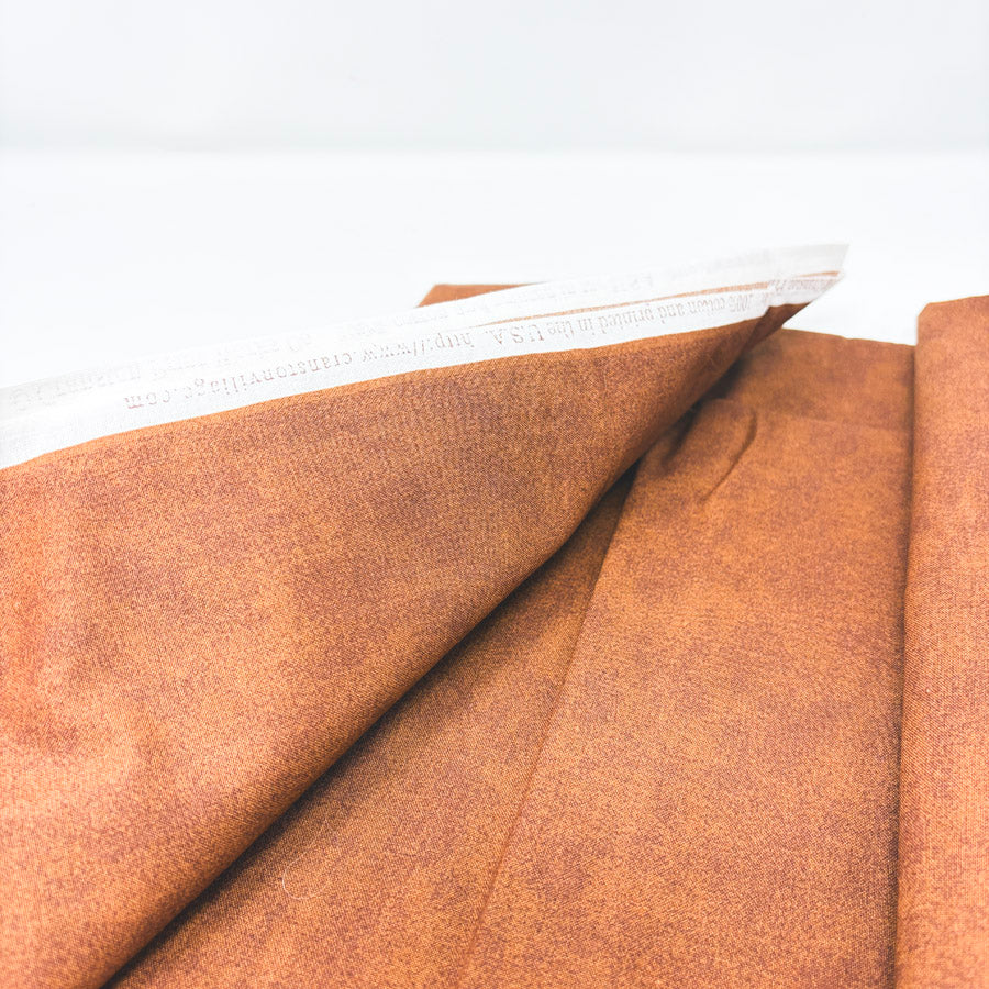 2 Yds x 44" Speckled Brown Cotton Fabric