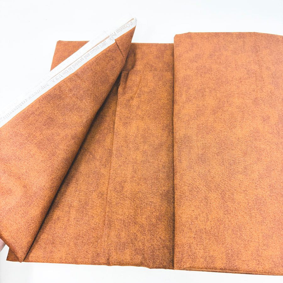 2 Yds x 44" Speckled Brown Cotton Fabric