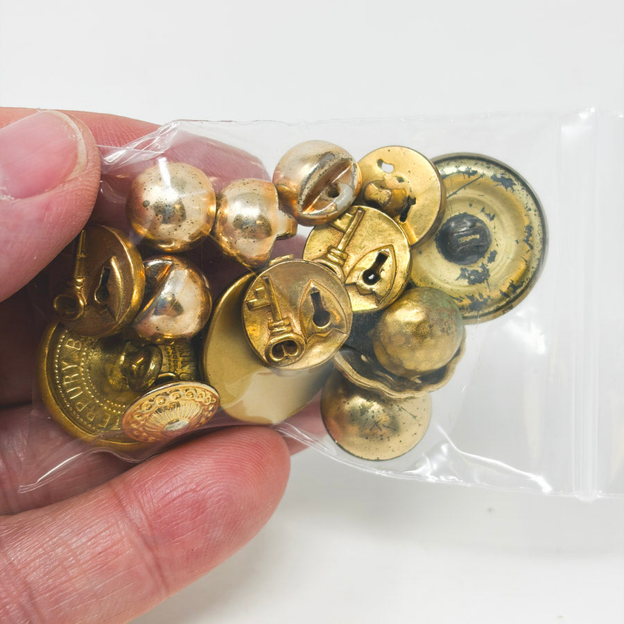 Assorted Gold Shank Buttons