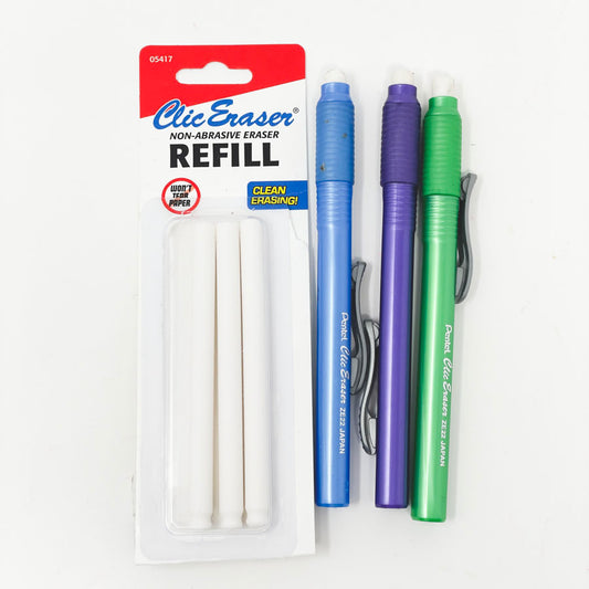 Pentel Clic Erasers and Refills