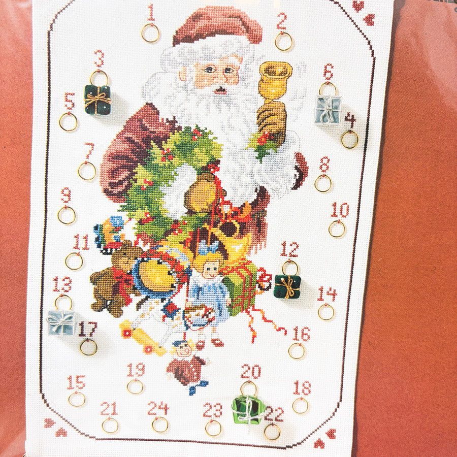 Santa Advent Calendar Cross Stitch Pattern Leaflet by OOE-Design (No. 99300)