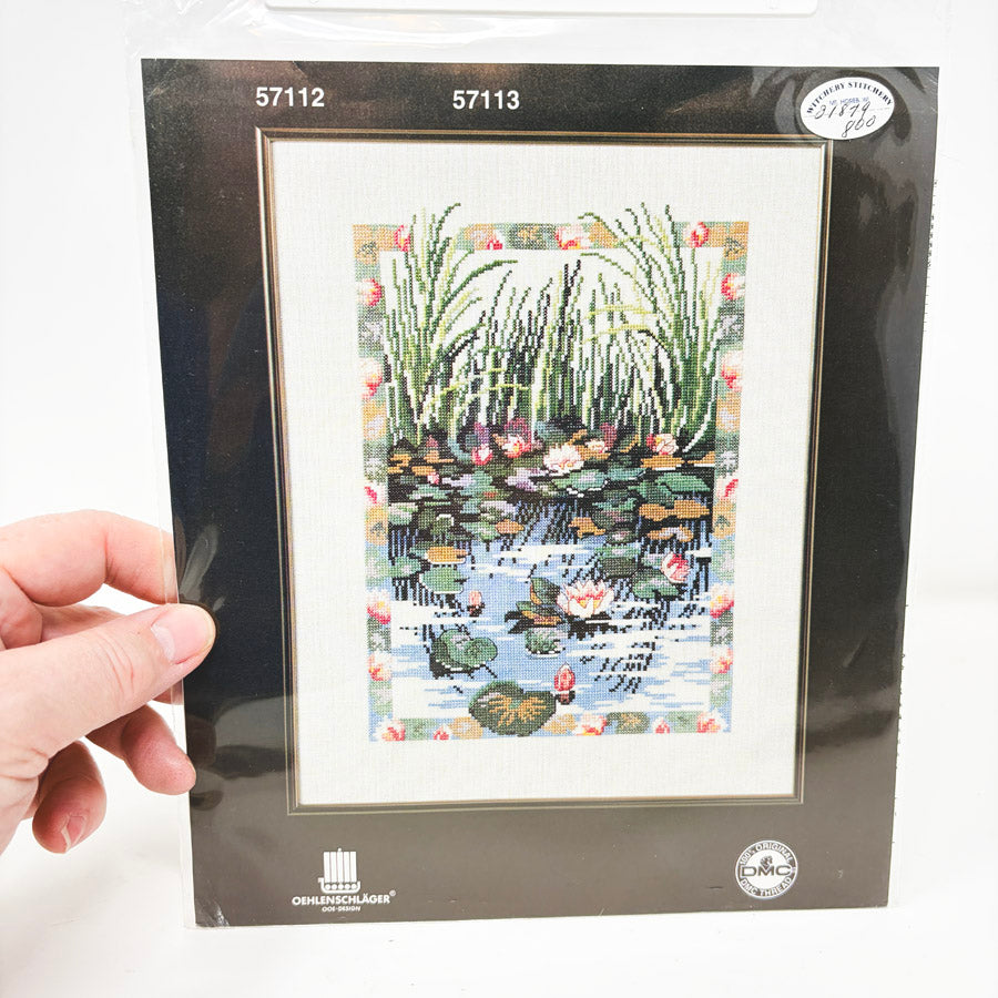 Water Lily Pond Cross Stitch Leaflets by OOE-Design (Patterns 57112–57113)