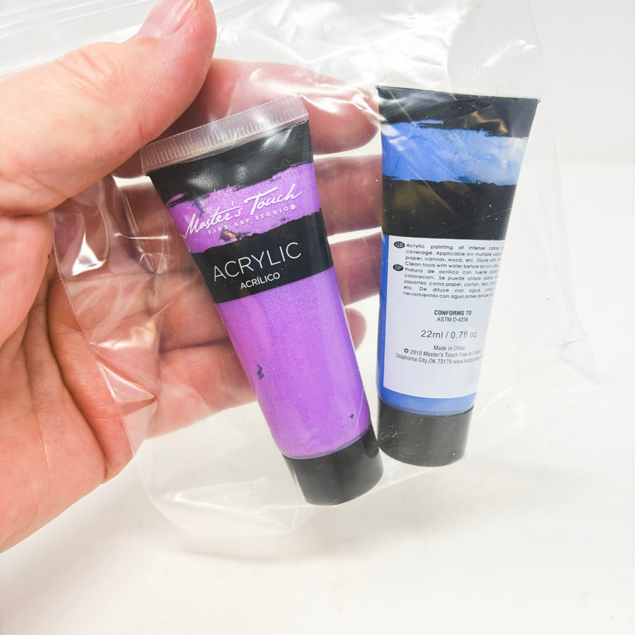 Pair of Master's Touch Acrylic Paint Tubes