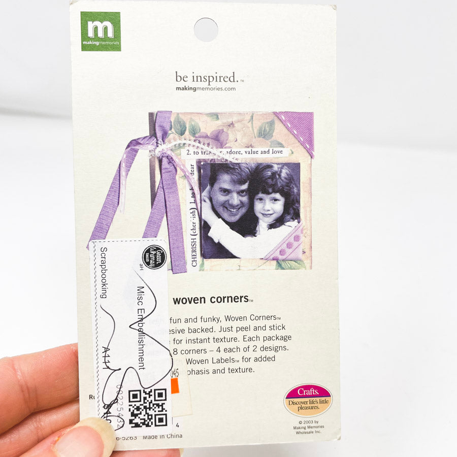 Making Memories- Woven Corners- Rugby II