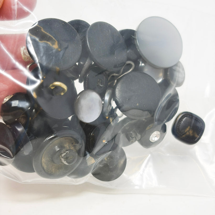 Small Black Shank Buttons