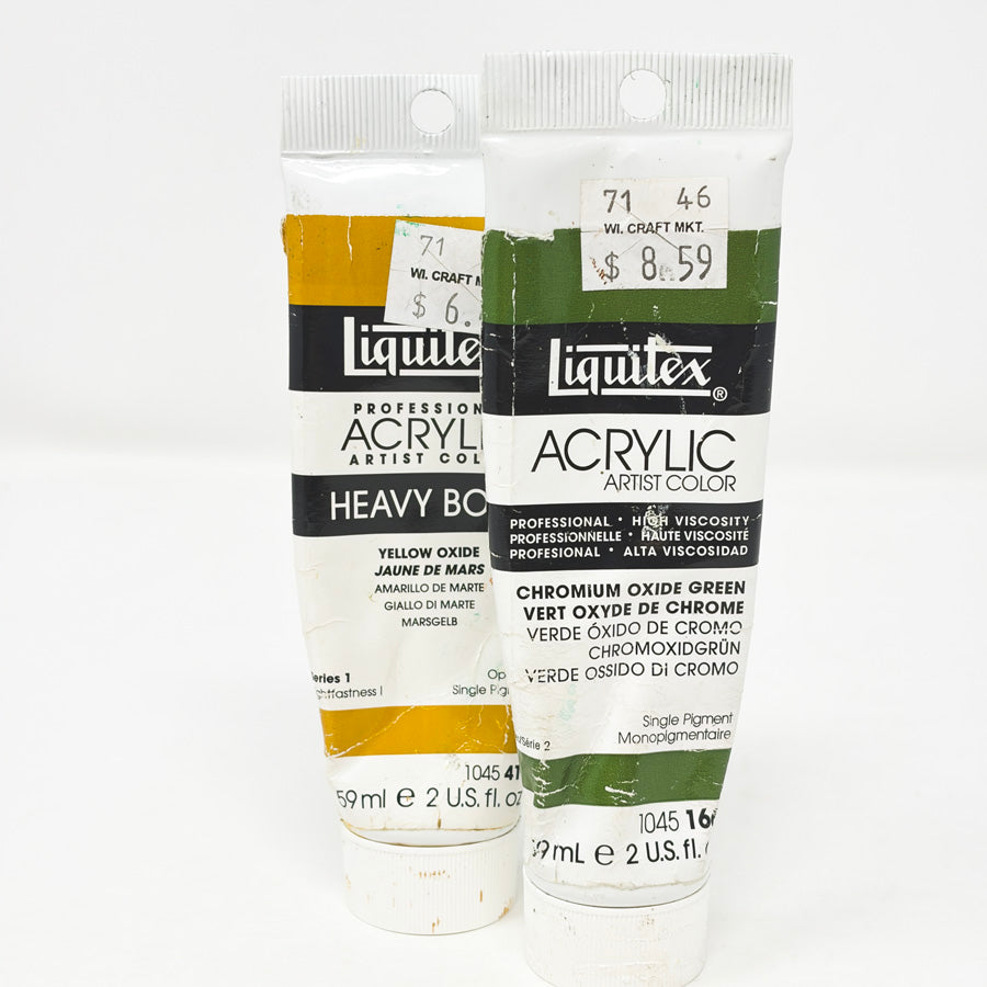 Pair of Liquitex Heavy Body Acrylic Paint Tubes