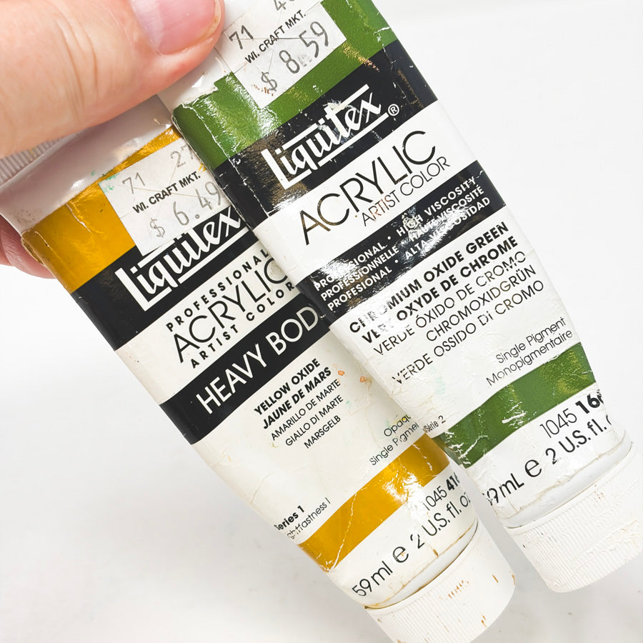 Pair of Liquitex Heavy Body Acrylic Paint Tubes