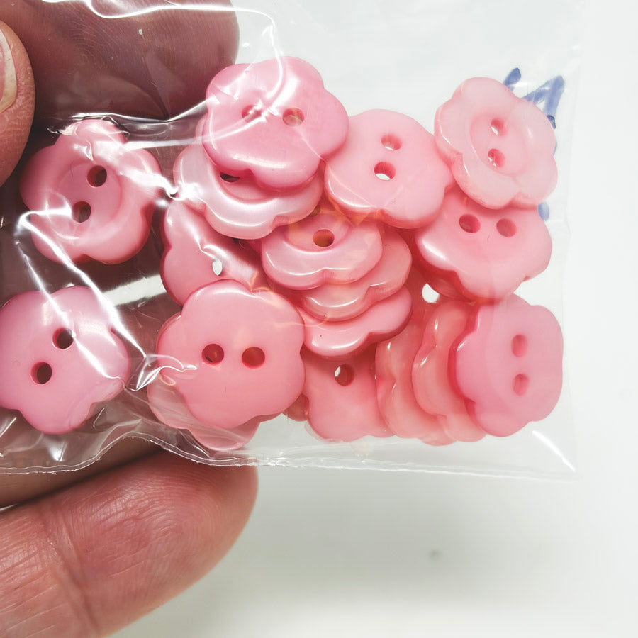 Pink Flower Buttons (20) – Hello Art Hatchery