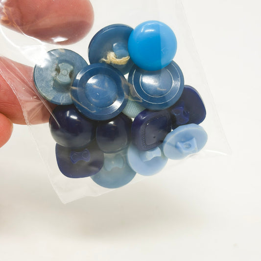 Small Blue Shank Button Bundle