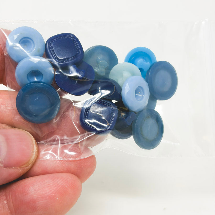 Small Blue Shank Button Bundle