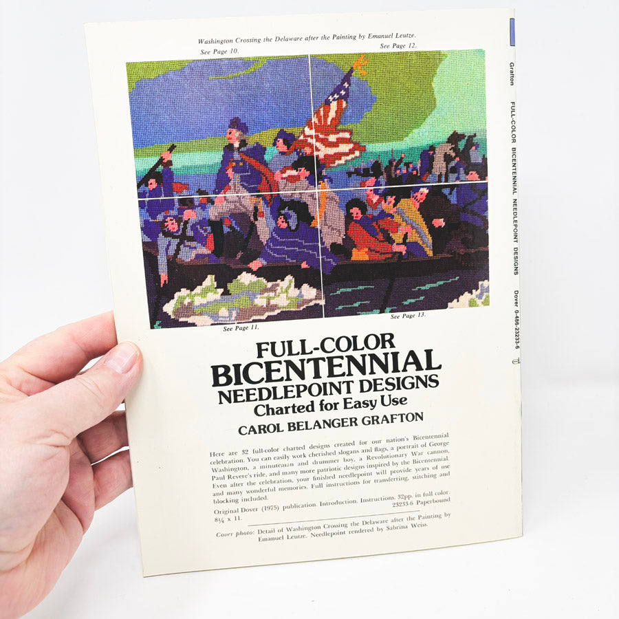 "Full-Color Bicentennial Needlepoint Designs" Booklet by Dover