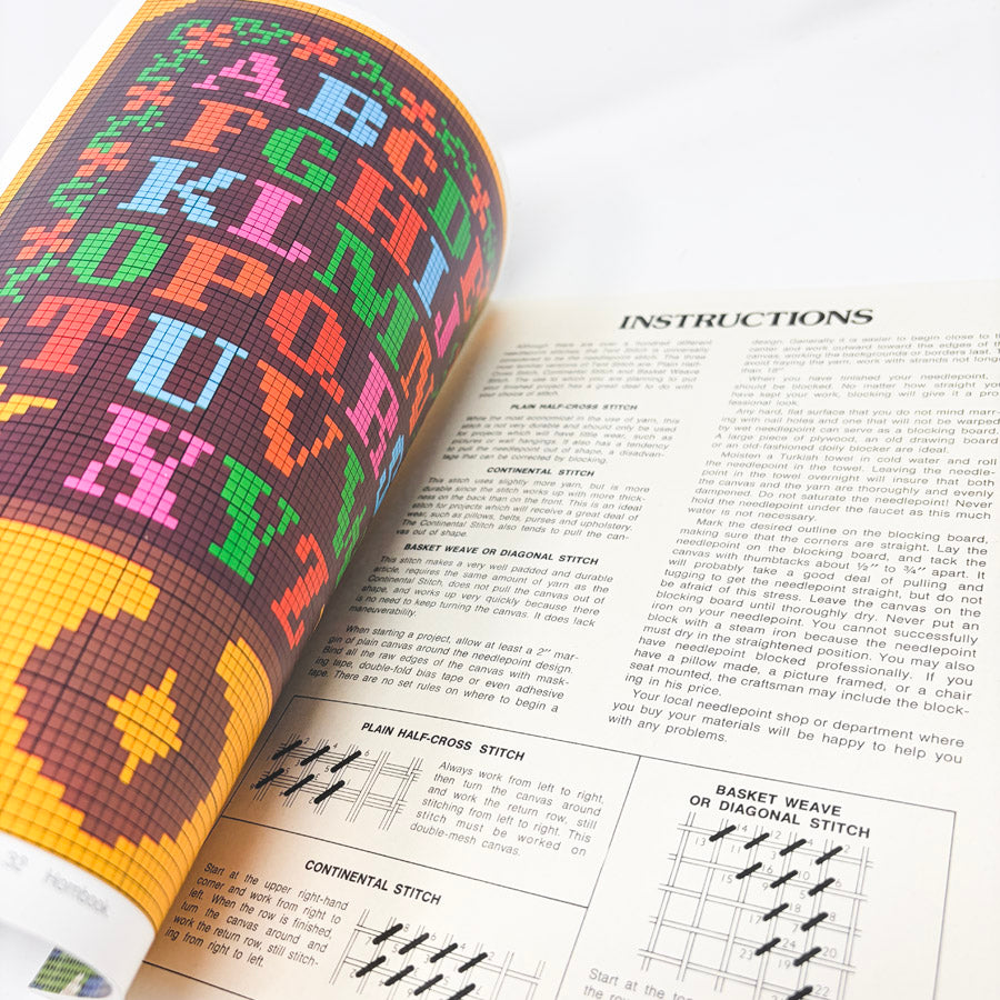 "Full-Color Bicentennial Needlepoint Designs" Booklet by Dover