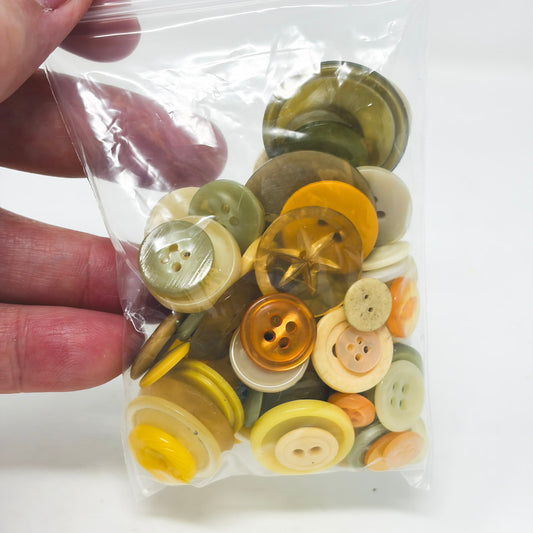 Assorted Yellow Buttons