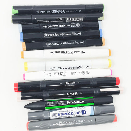 Assorted Fine Art Markers (13)