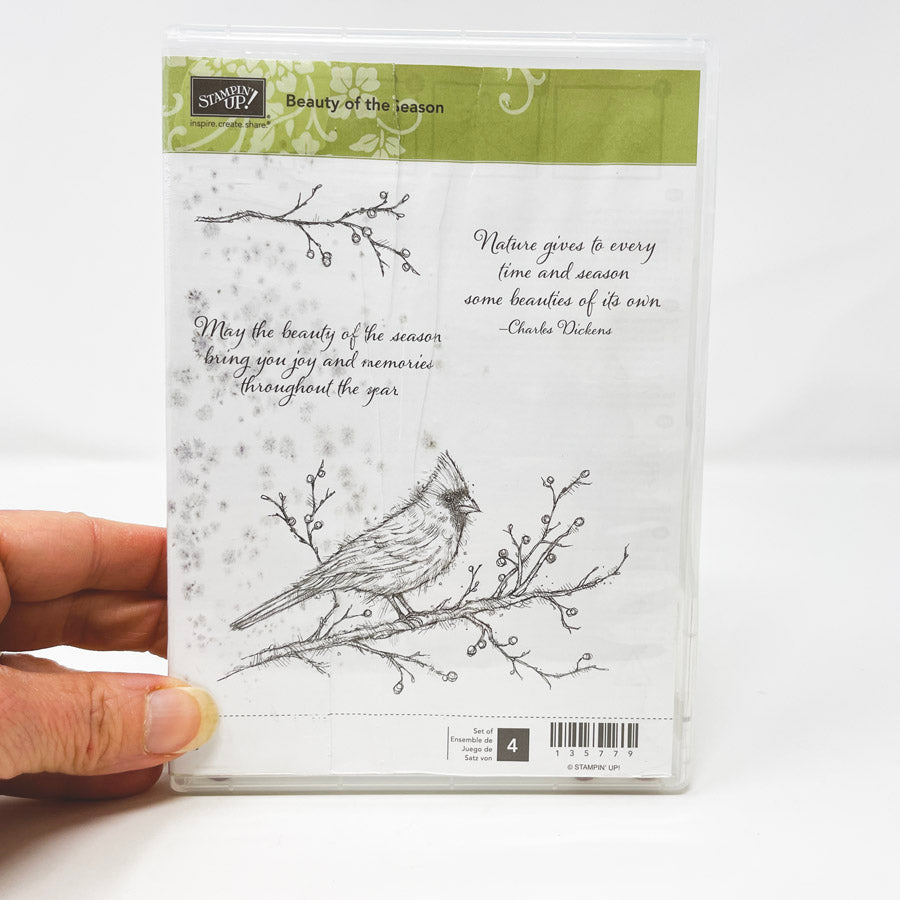 Stampin Up- Beauty of the Season- set of 4 stamps