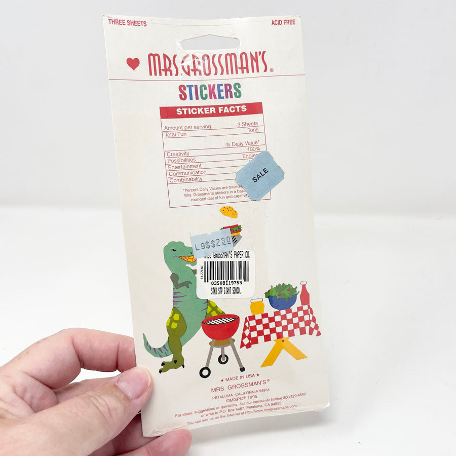 Vintage Mrs. Grossman's Giant School Stickers