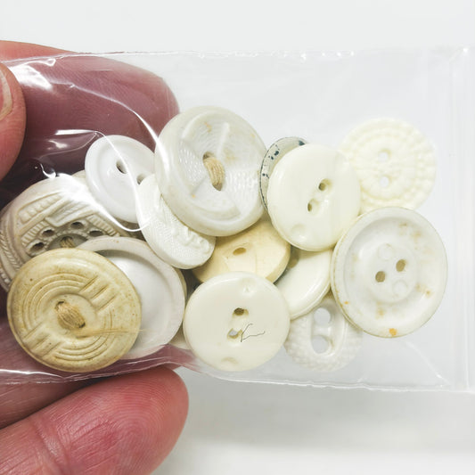 Nautical White Button Bundle