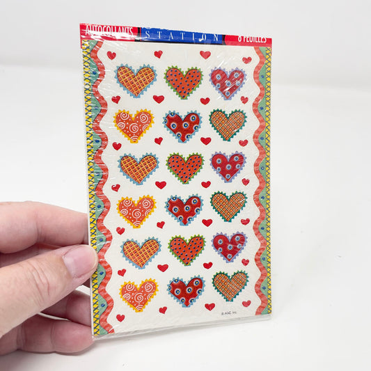 Vintage American Greeting Heart Stickers