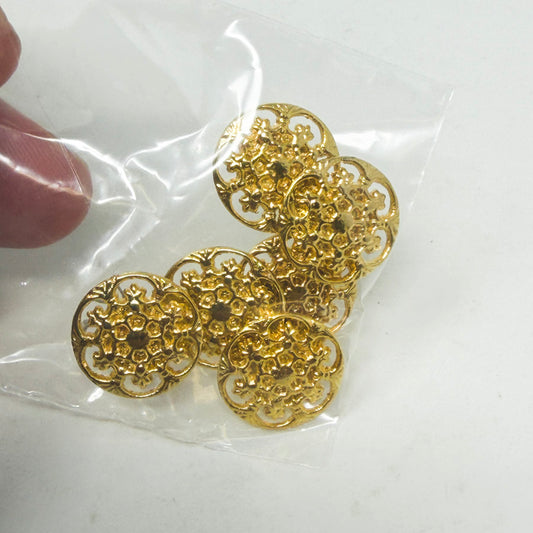 Ornate Gold Shank Buttons