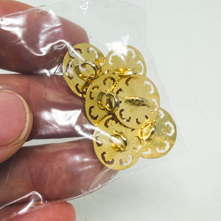Ornate Gold Shank Buttons