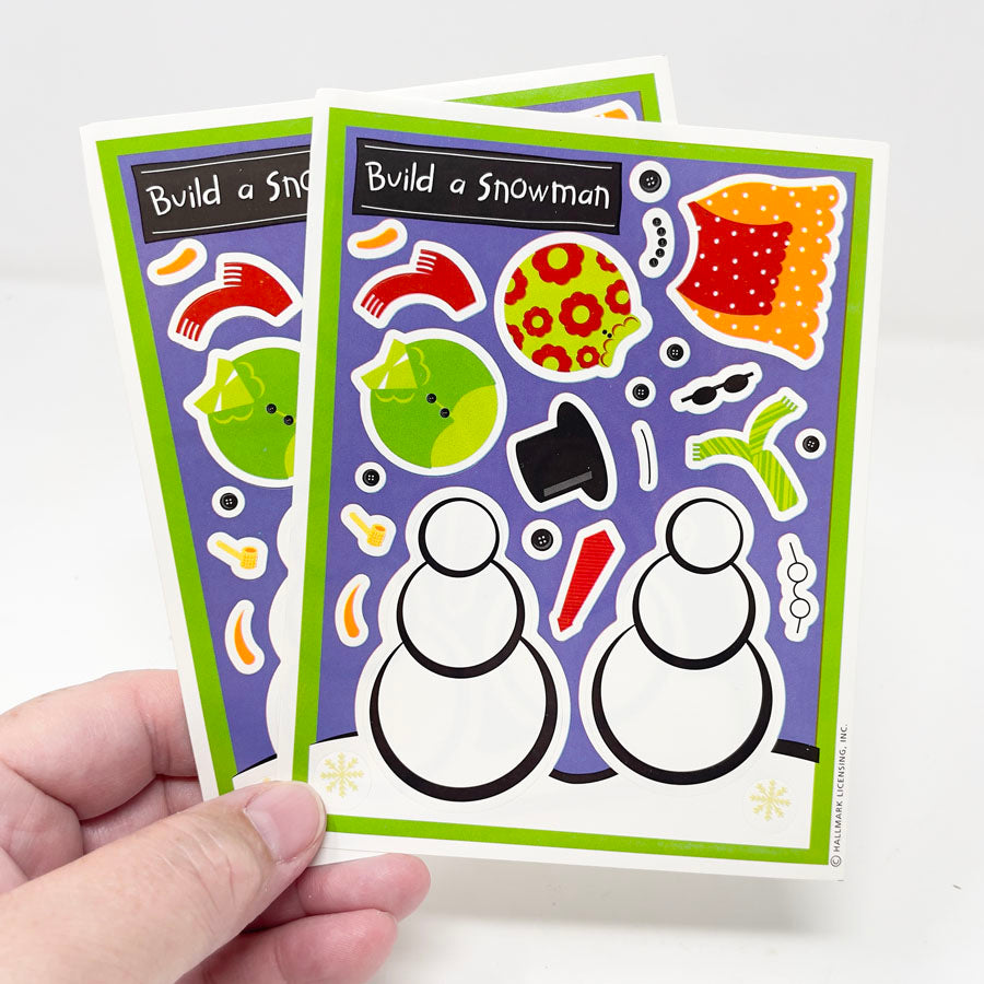 Vintage Hallmark Build a Snowman Stickers
