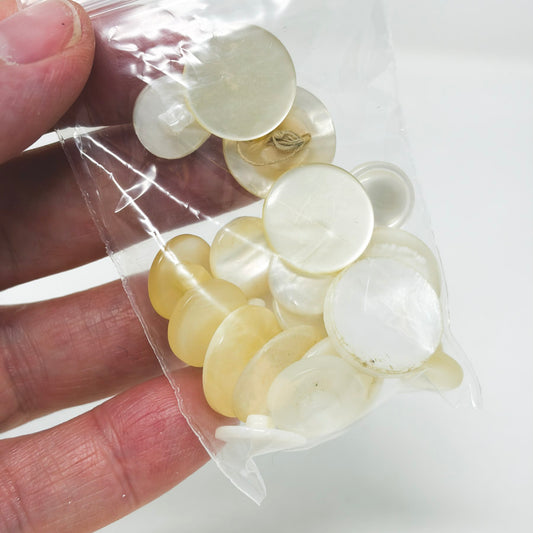 Small White/Opal Shank Buttons