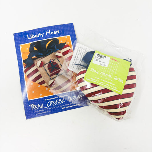 "Liberty Heart" Heart Pillow Kit by Trail Creek Farm
