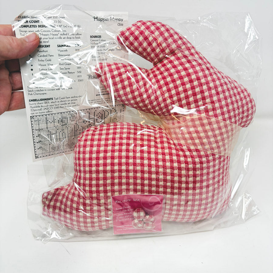 "Hoppin Happy" Bunny Pillow Kit by Trail Creek Farm