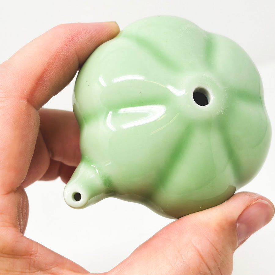 Green Pumpkin Calligraphy Water Dropper