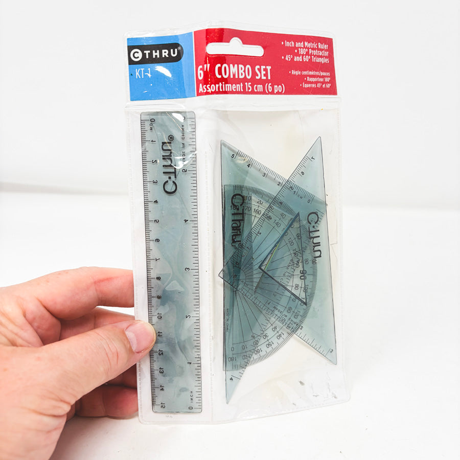 6" Ruler Combo Set