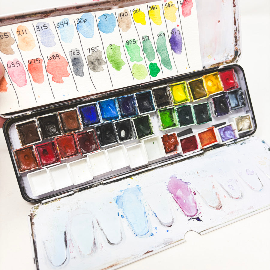 Sennelier French Artists' Watercolors in Metal Tin