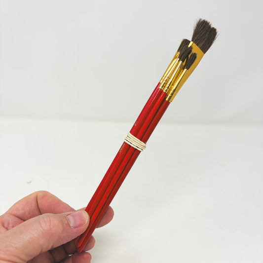 Craft Smart Paintbrush Bundle Red Handle