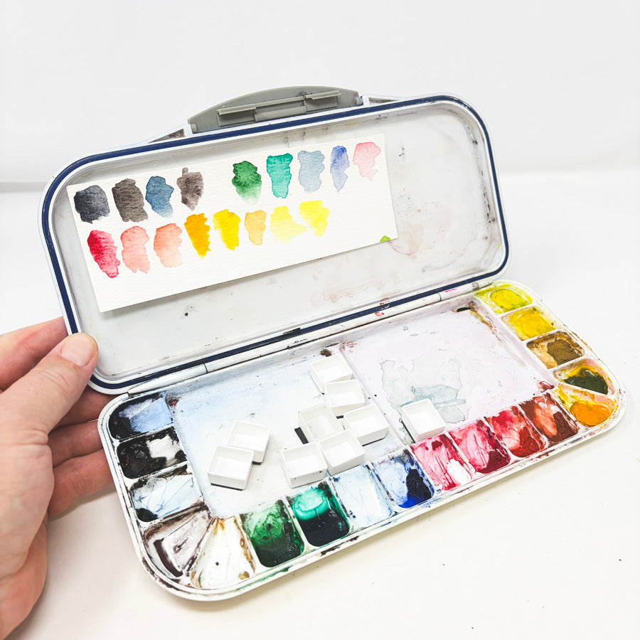 Mijello Airtight Watercolor Fusion 18-Well Watercolor Palette