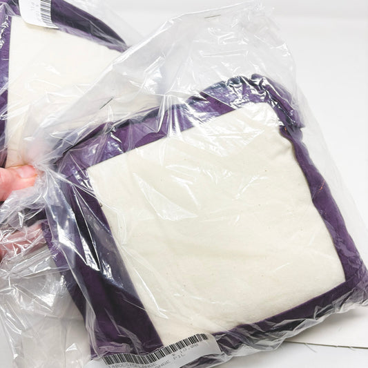 Medium Purple Flange Pillow for Needlepoint