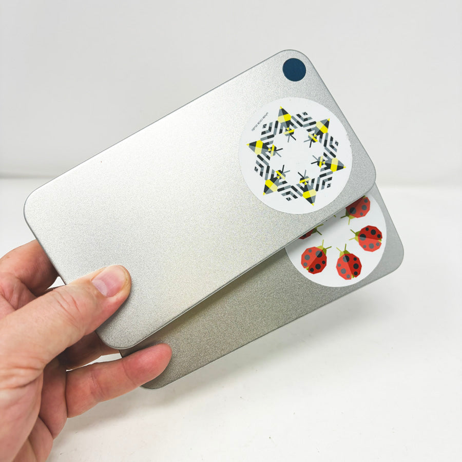 Unknown Paints in Metal Tins with Trays