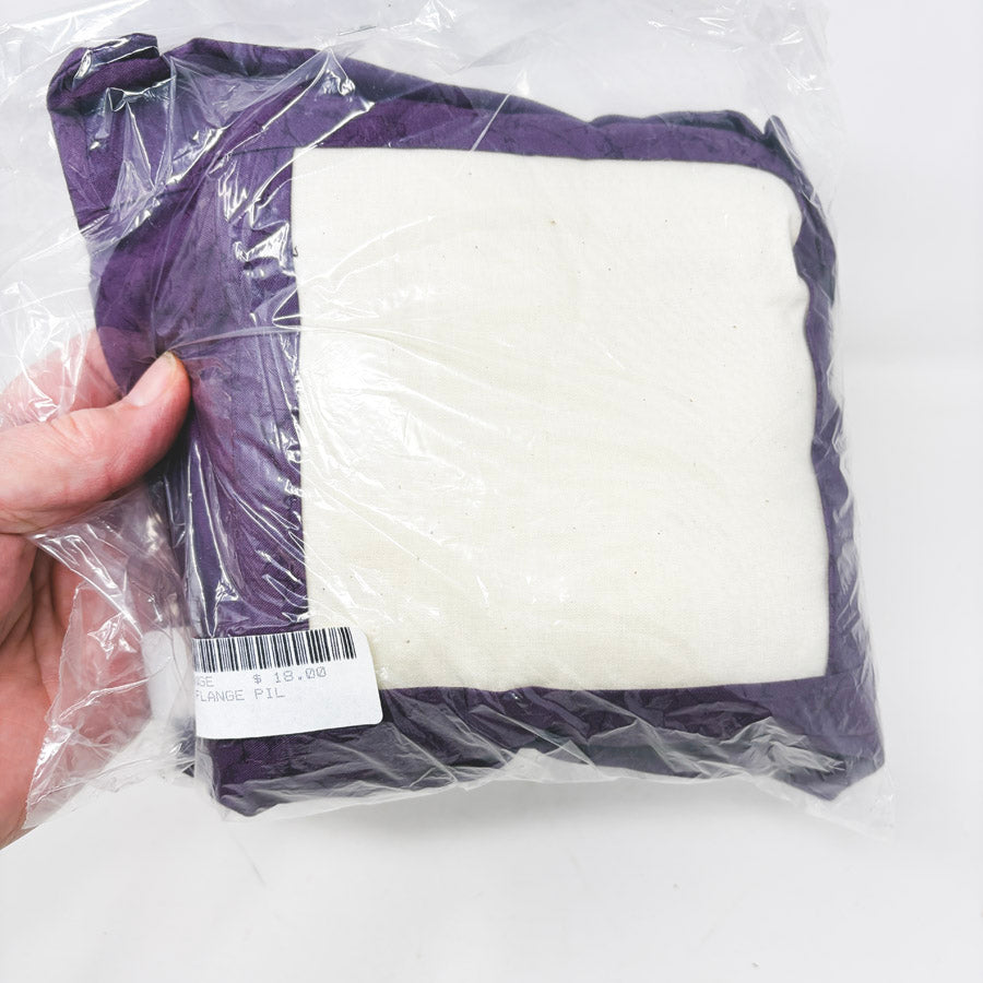 Medium Purple Flange Pillow for Needlepoint