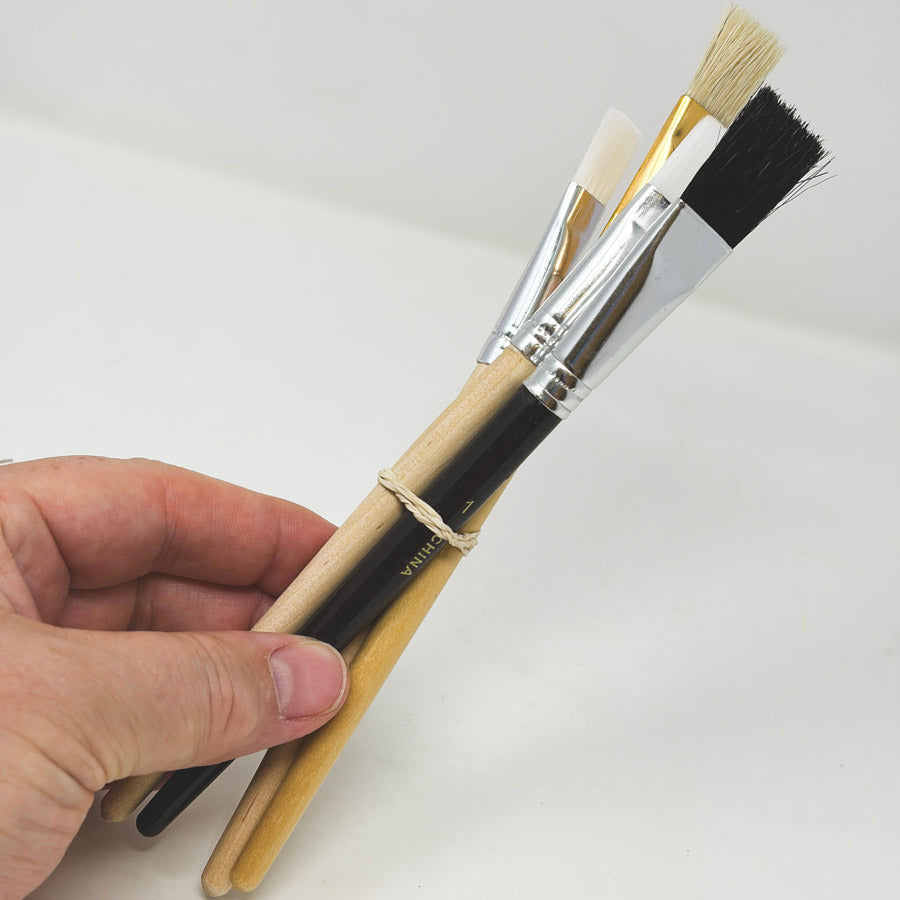 Craft Smart Paintbrush Bundle Natural Handle