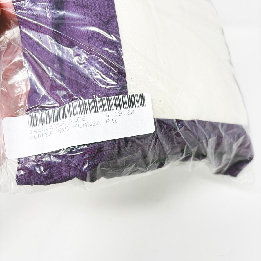 Medium Purple Flange Pillow for Needlepoint