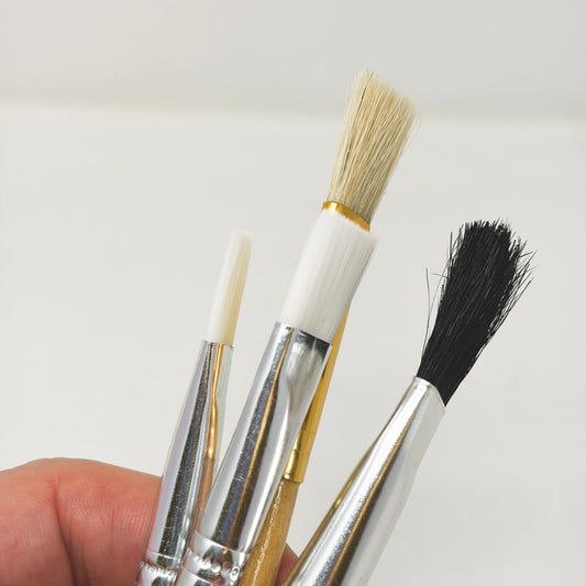 Craft Smart Paintbrush Bundle Natural Handle