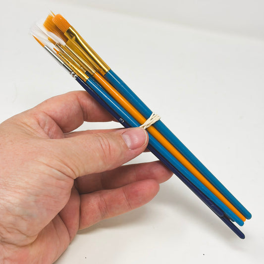 Craft Smart Paintbrush Bundle Blue/Tan Handle