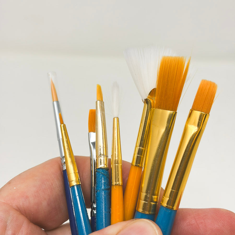 Craft Smart Paintbrush Bundle Blue/Tan Handle