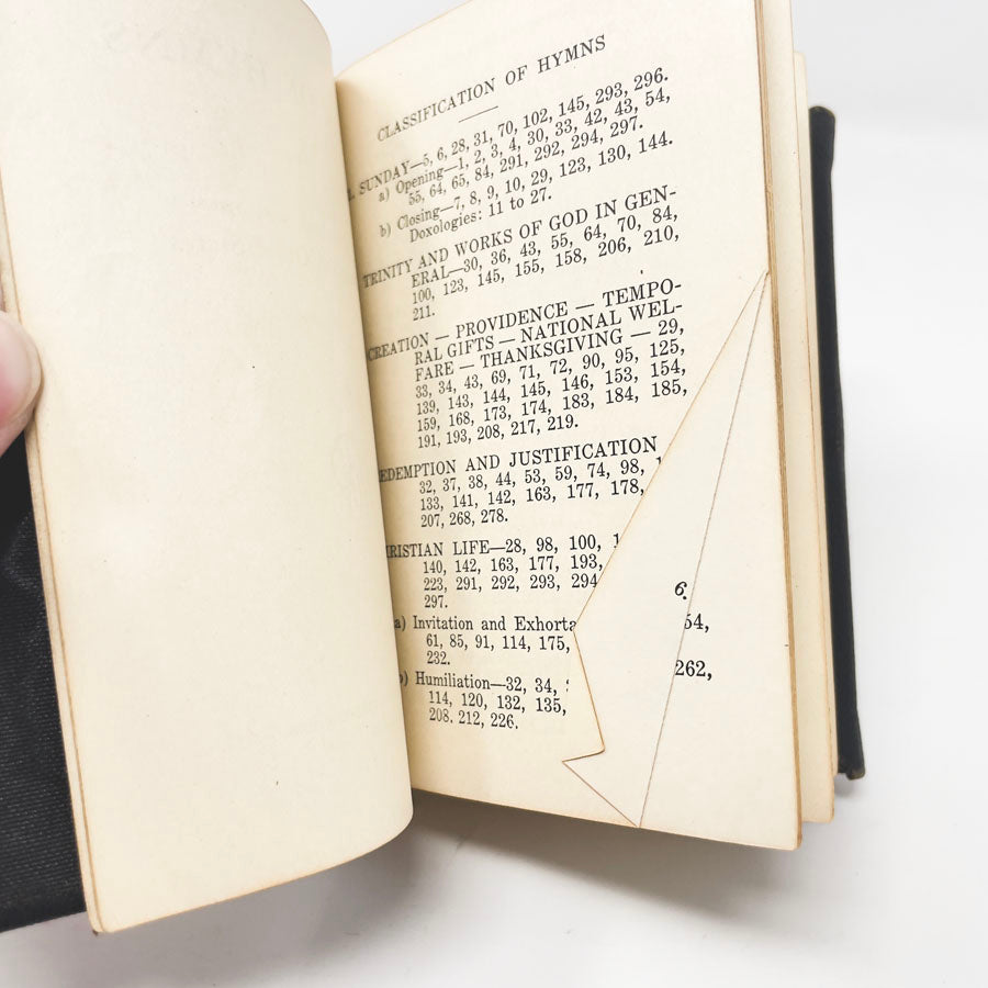 Vintage 1928 Book of Hymn's Book