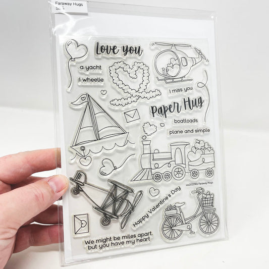 Faraway Hugs – Simon Says Stamp - Stamp and Die Set